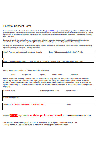 Notarized Consent Form