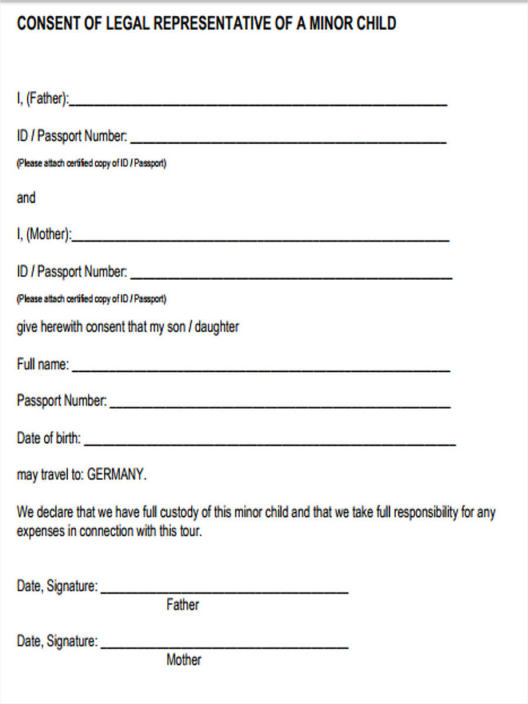 Consent To Participate In Activity Form