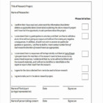 Informed Consent Form For Research Participants