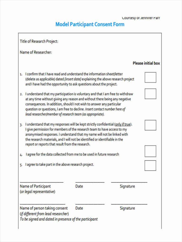 Research Survey Consent Form