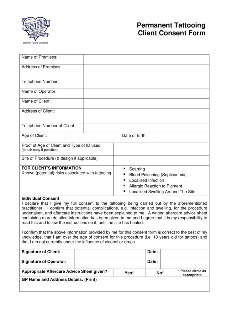 Operator Supervisor Consent Form