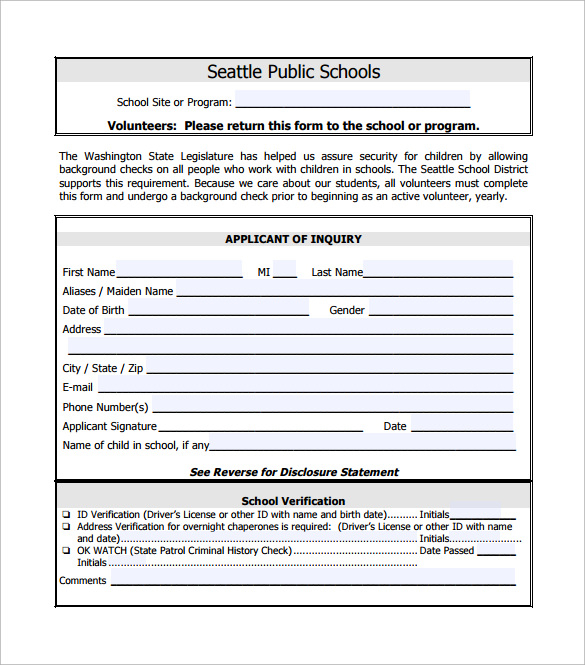 Tenant Background Check Consent Form Pdf