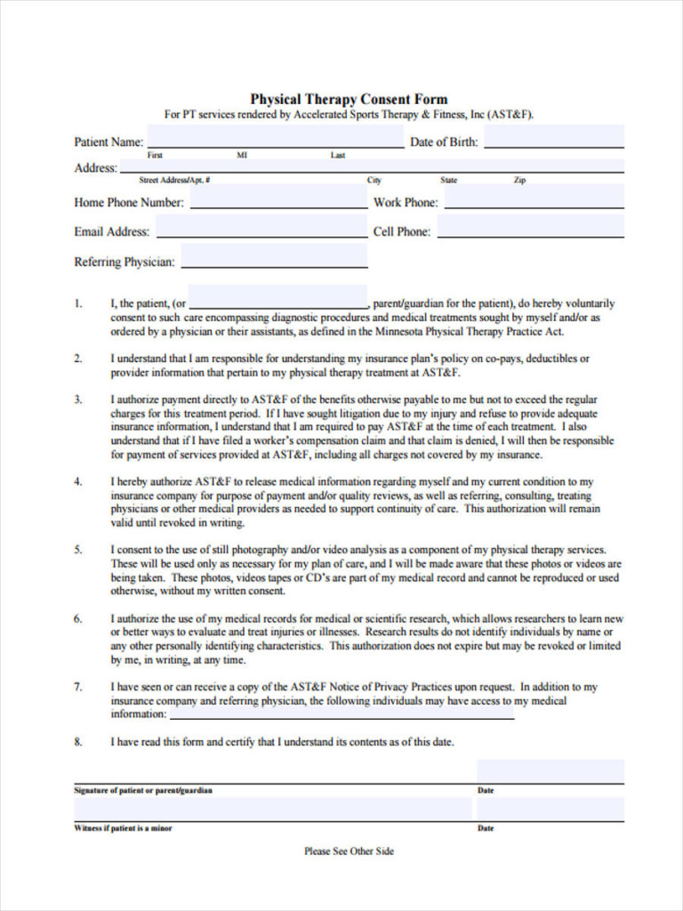 Consent Form Example