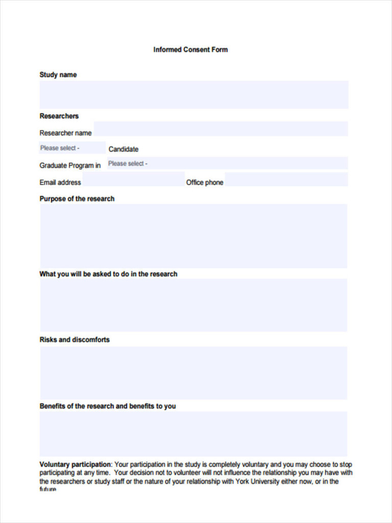 Physiotherapy Informed Consent Form