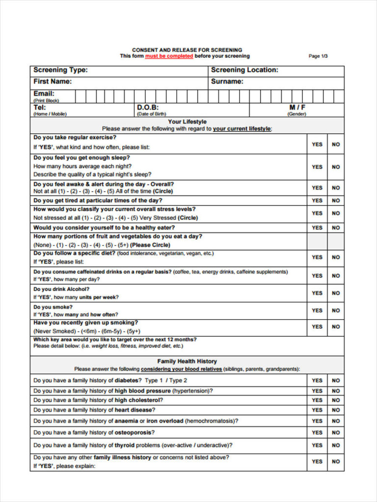 Simple Informed Consent Form