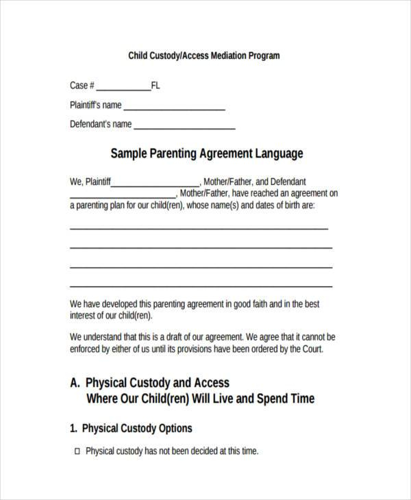 Mutual Consent Form