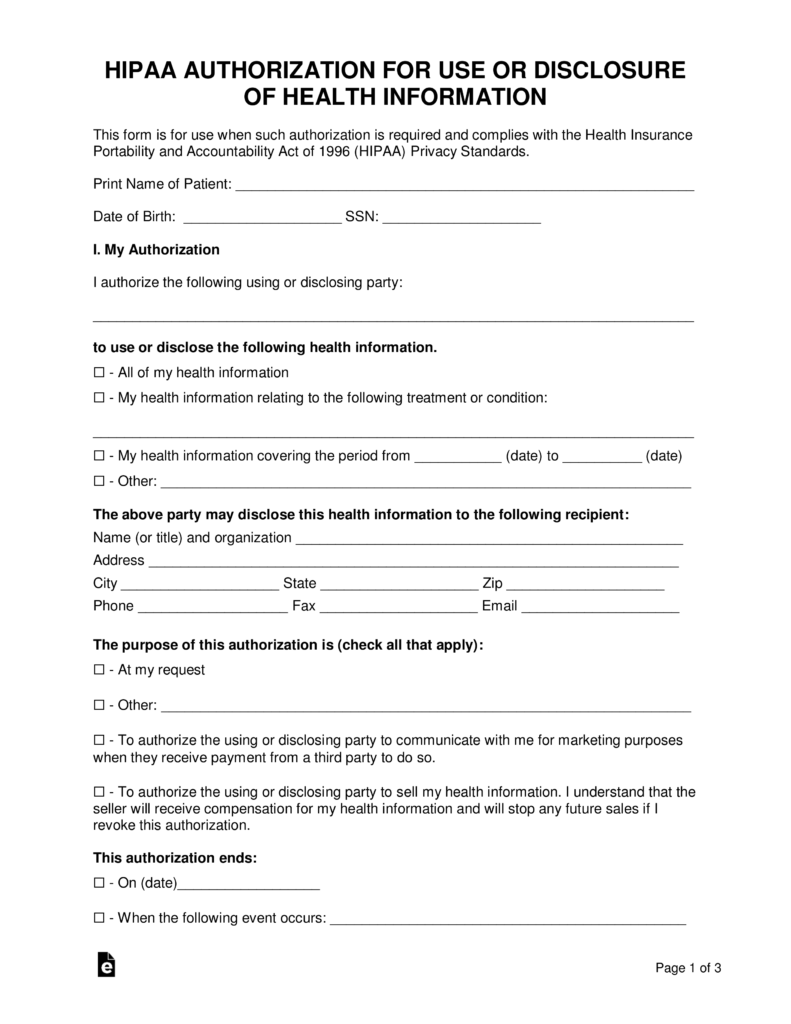 Phi Consent Form