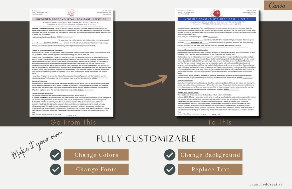 Hyaluronidase Consent Form