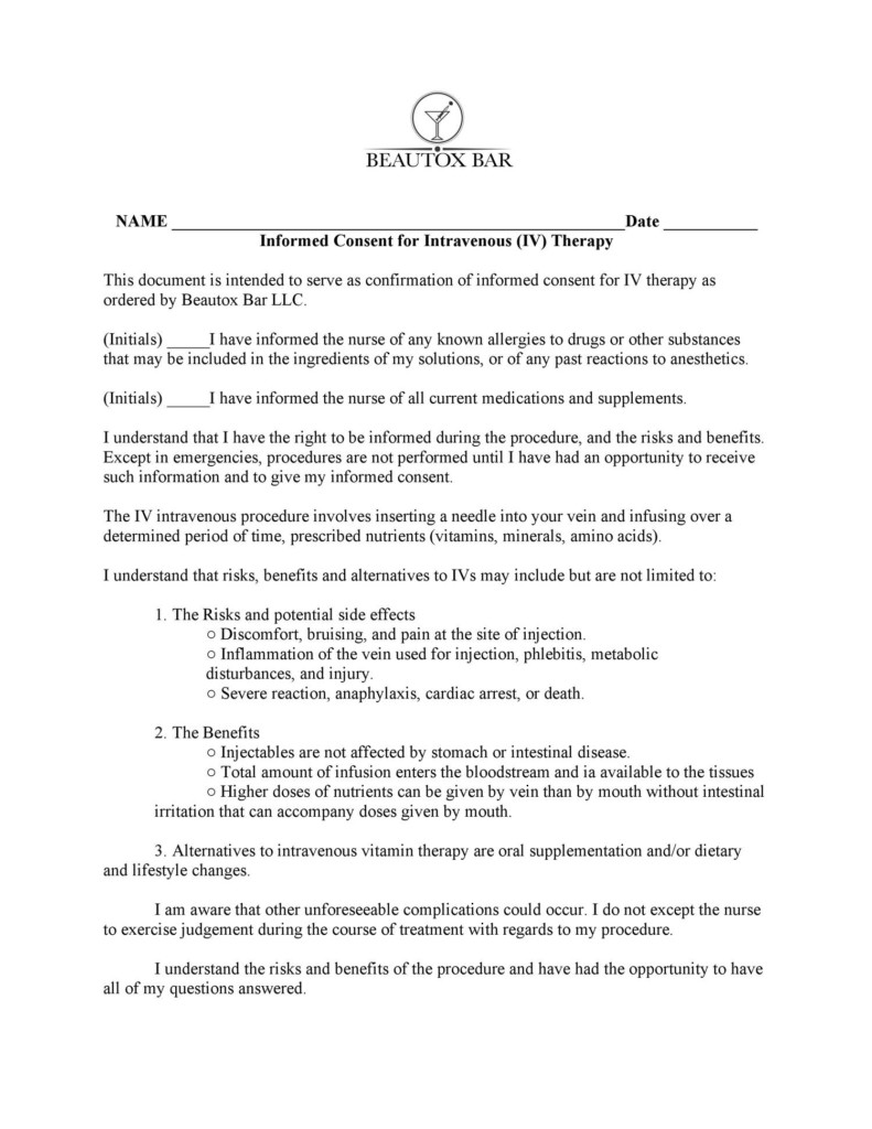 Consent Form For Surgery Pdf