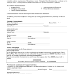 Consent Form For Emergency Medical Treatment