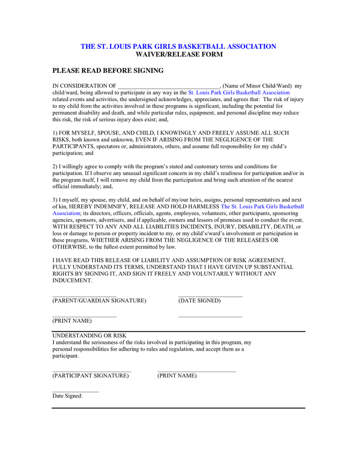 General Consent Form Template