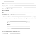 Parent Consent Form For Sports