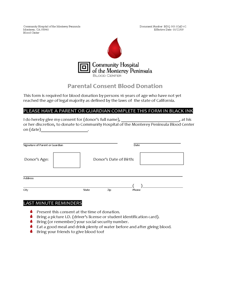 Donor Consent Form