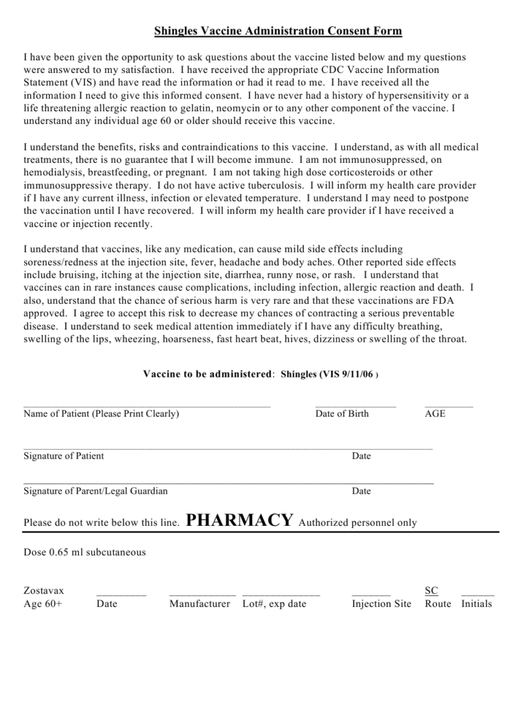 VACcine Consent Form