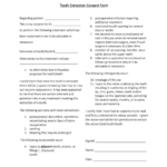 Primary Tooth Extraction Consent Form
