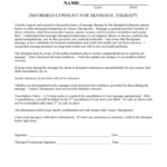 Therapy Informed Consent Form Template
