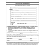 Consent Form To Administer Medication