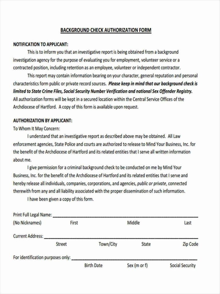 Arkansas Background Check Consent Form