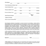 Background Screening Consent Form
