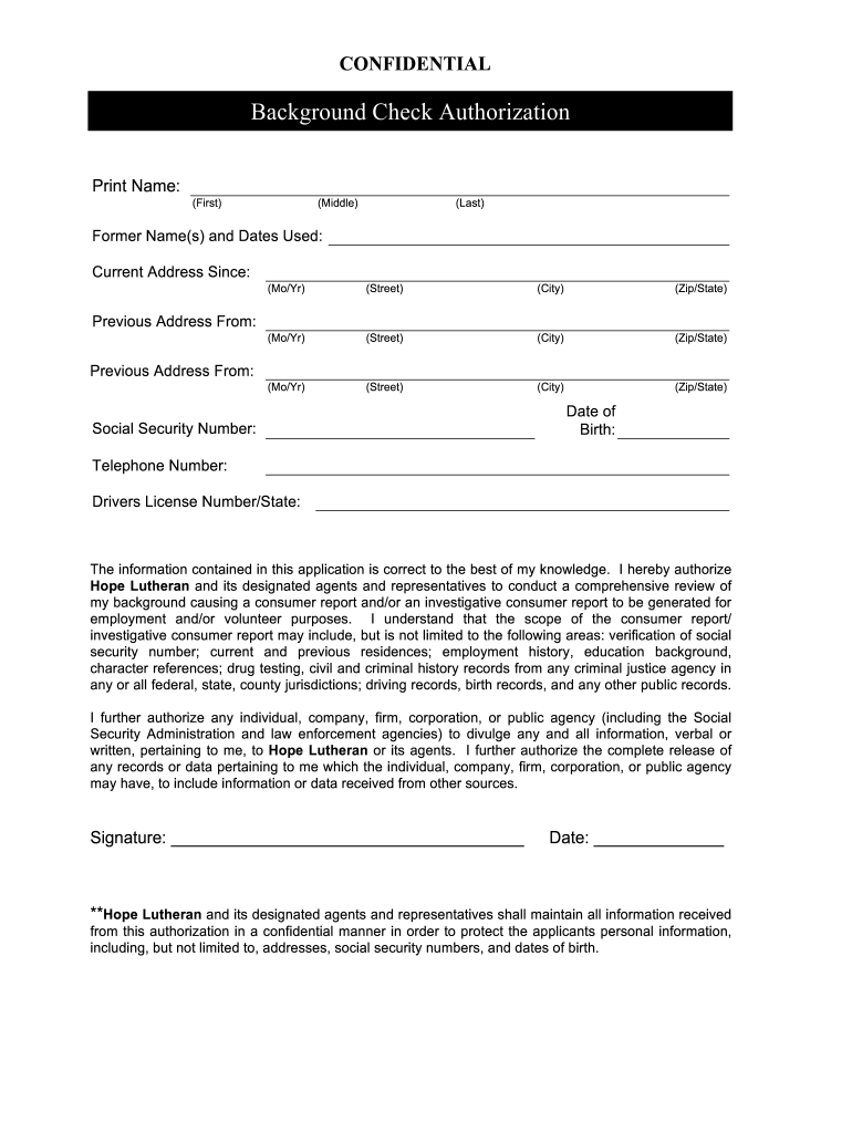 Arkansas Background Check Consent Form