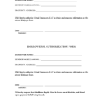 Borrowers Consent Form