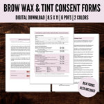 Eyebrow Wax And Tint Consent Form