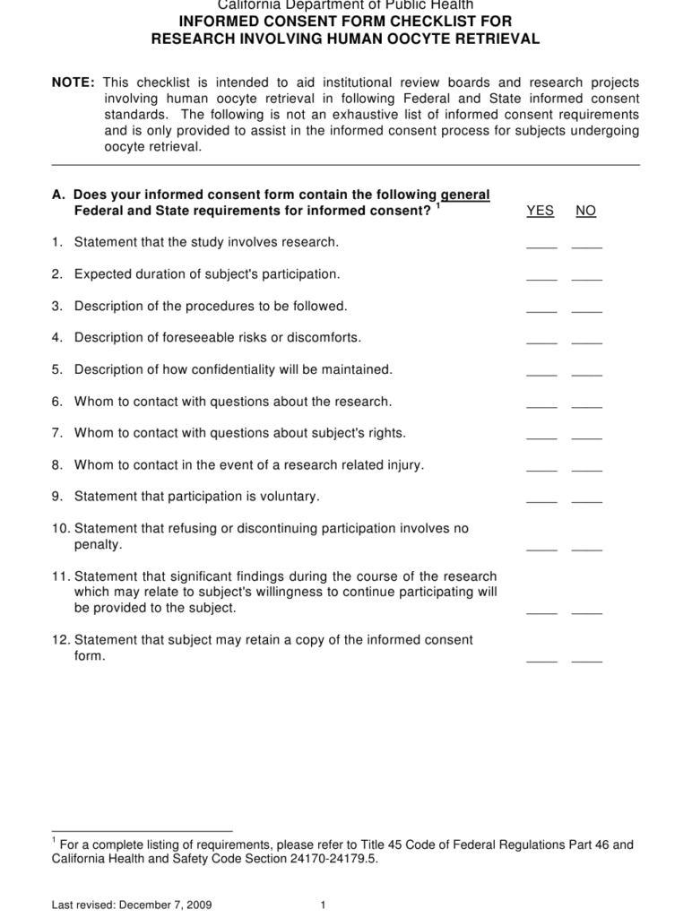 Animal Research Consent Form