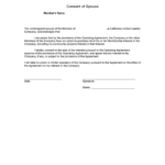 Prudential Spousal Consent Form