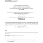 Cremation Consent Form