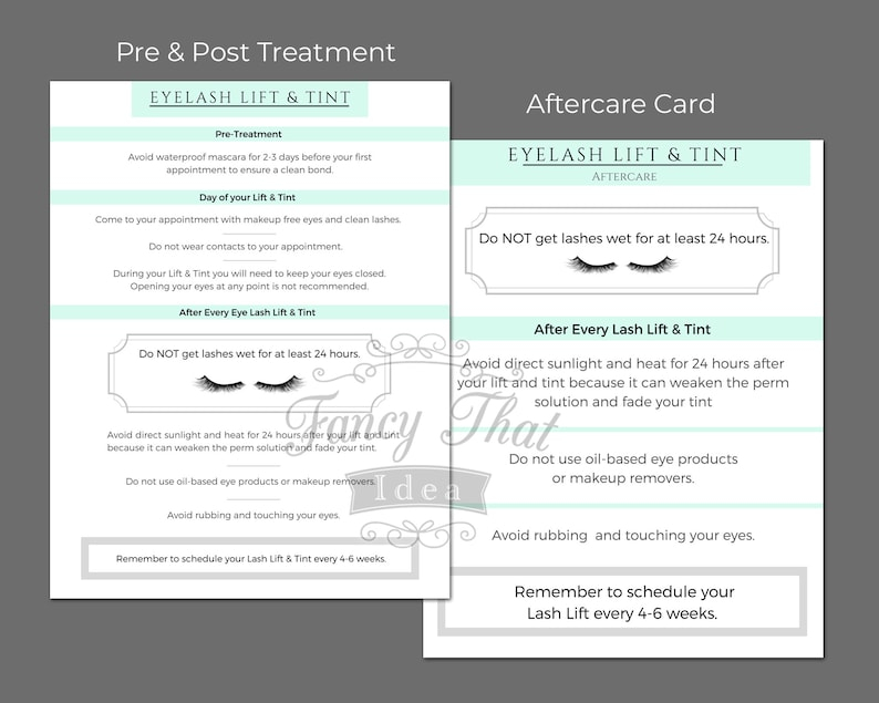 Eyelash Lift And Tint Consent Form