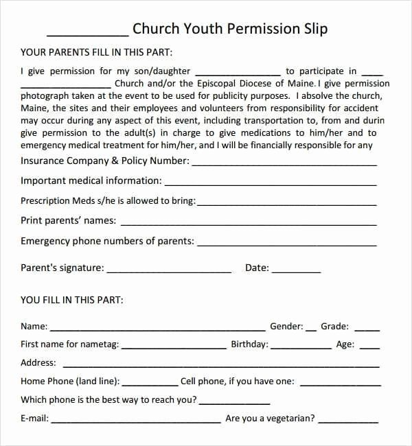 Blanket Consent Form