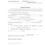 Consent Judgement Form