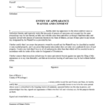 Appearance Waiver And Consent Form