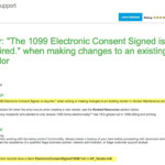 1099 Electronic Consent Form