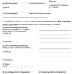 Consent To Change Attorney Form New York