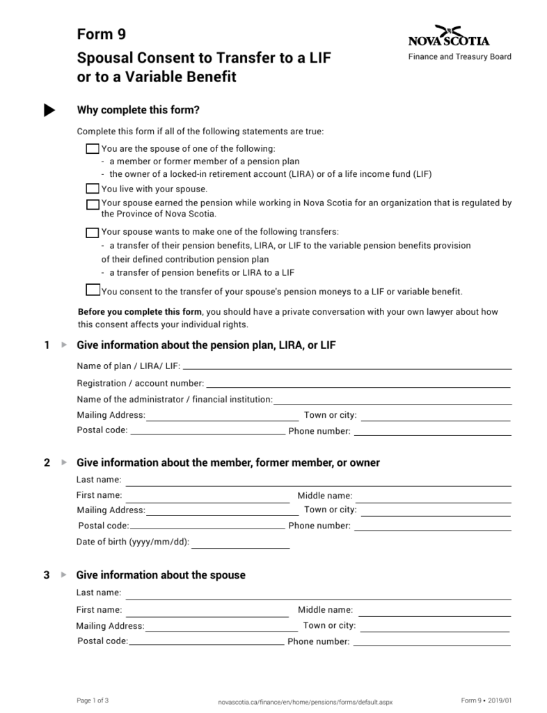 Prudential Spousal Consent Form