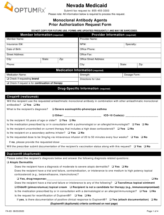 Consent Form For Monoclonal Antibodies