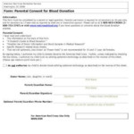 Red Cross Parental Consent Form