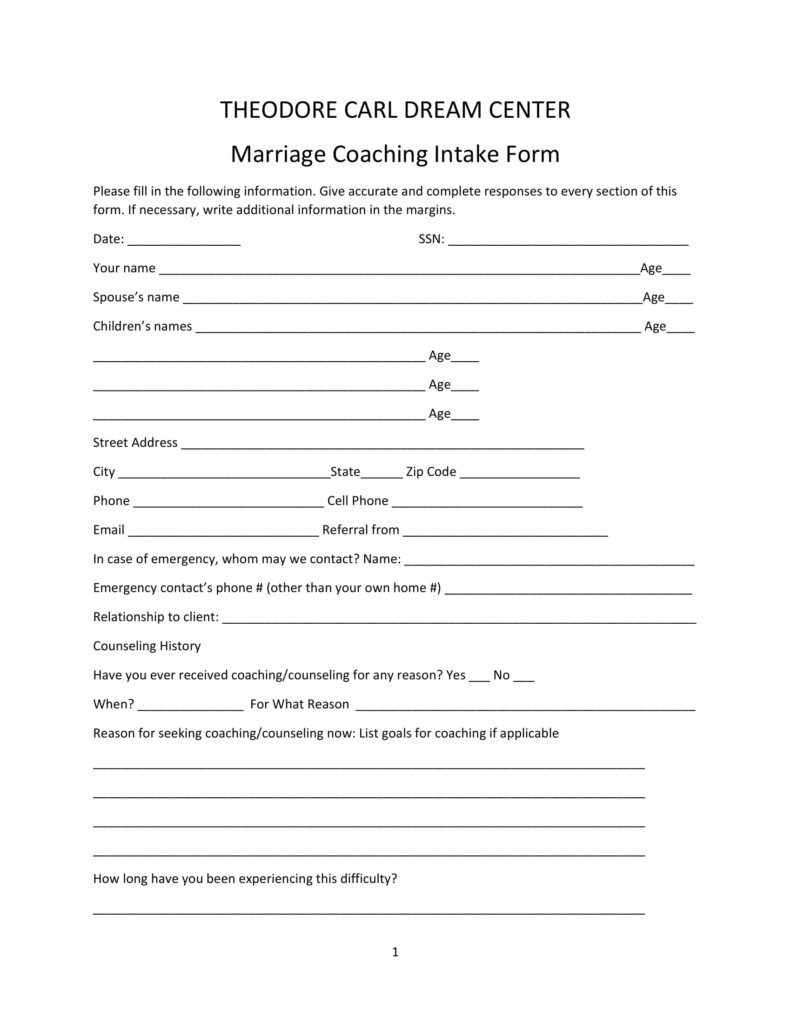 Coaching Consent Form Template