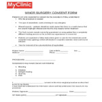 Sample Informed Consent Form For Surgery