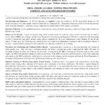 Acknowledgement And Consent Form