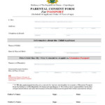 Parental Consent Form For Passport