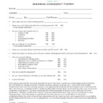 Wax Consent Form