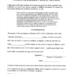Consent For Emergency Medical Treatment Form