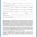 Credit And Background Check Consent Form