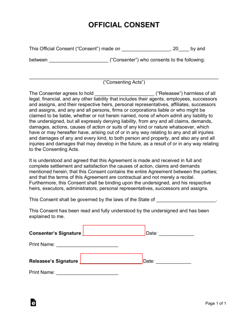 Consent Request Form