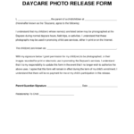 Daycare Photo Consent Form