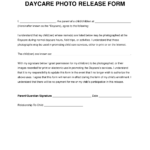 Daycare Photo Consent Form