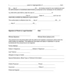 Minor Medical Consent Form