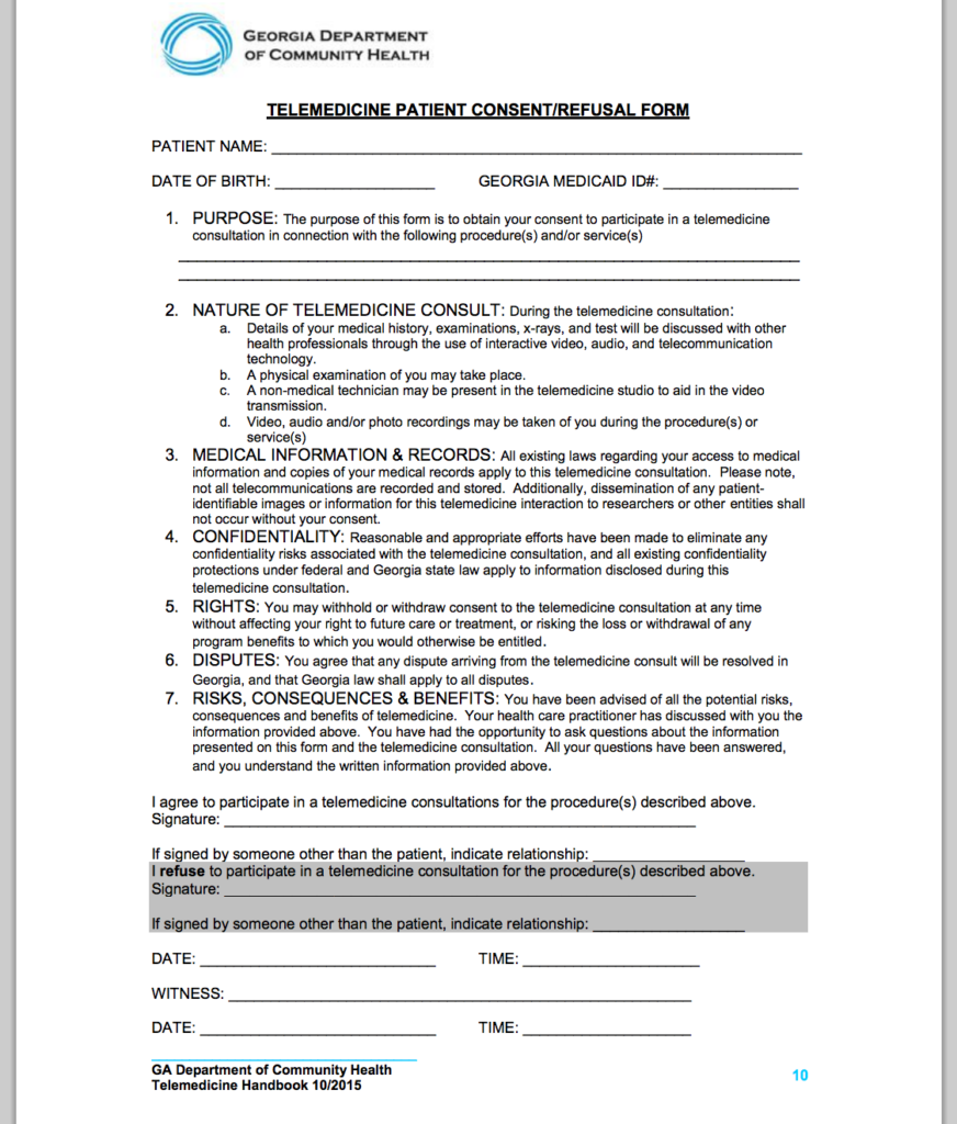 Virtual Consent Form